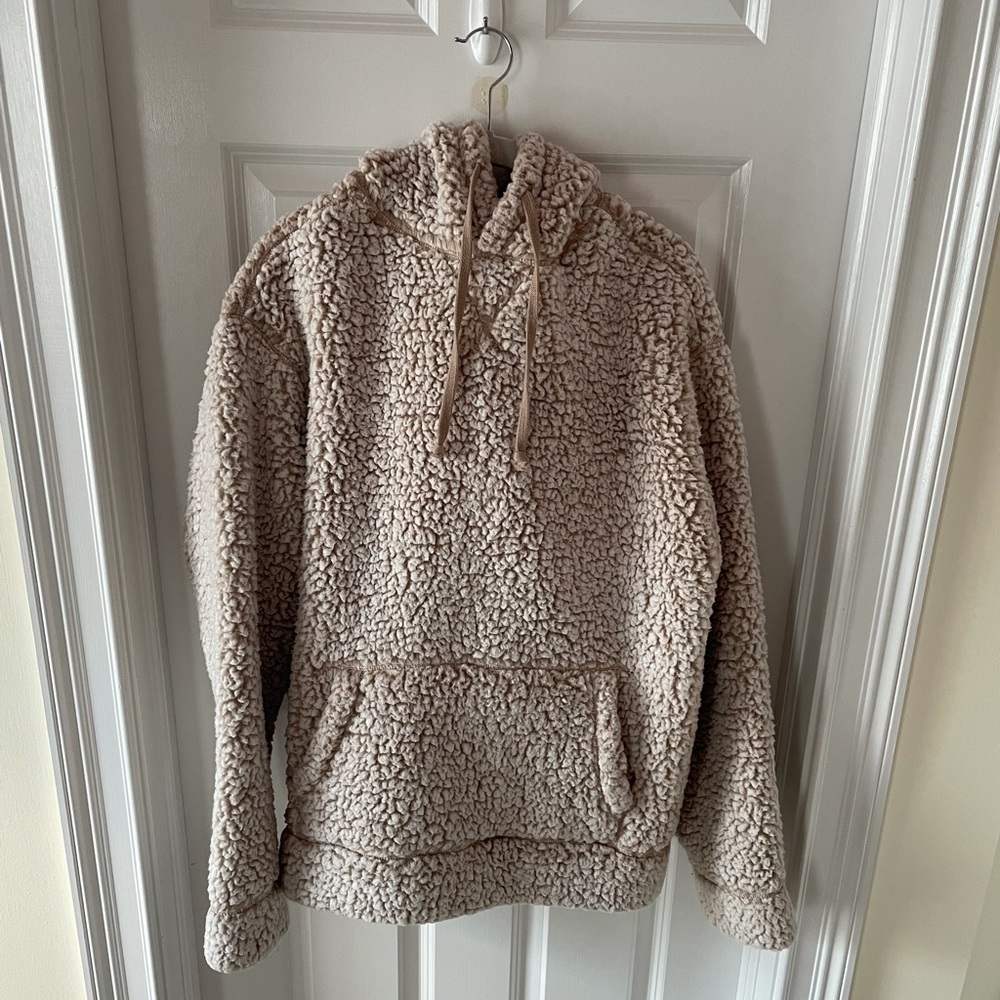 Express Cozy Faux Wool Hoodie Men’s Large